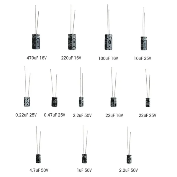 Aluminum Electrolytic Capacitor Assortment Kit