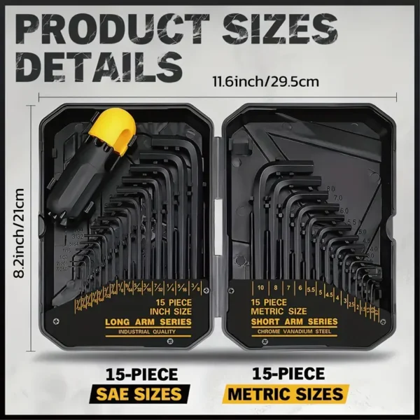 31pcs Hex Key Set  Allen Wrench Set