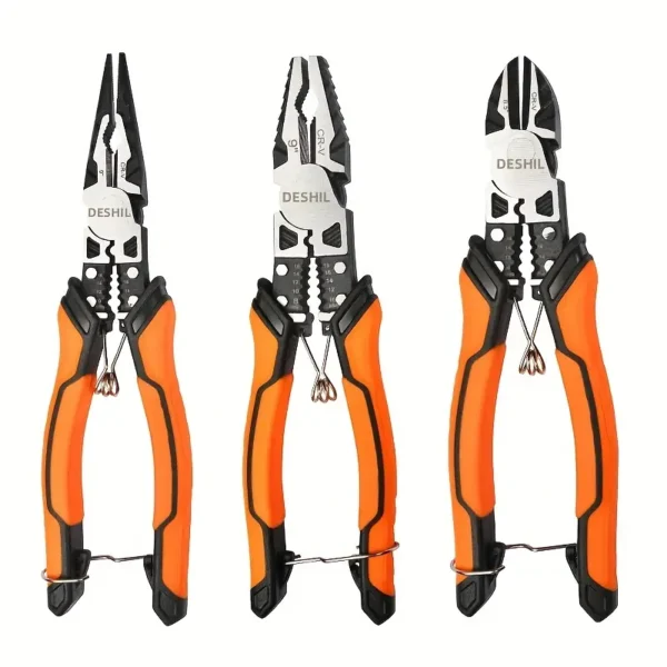 3pcs DESHIL Wire Stripper Pliers Set