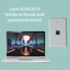 2pcs CAT6 RJ45 Wall Plate Jacks