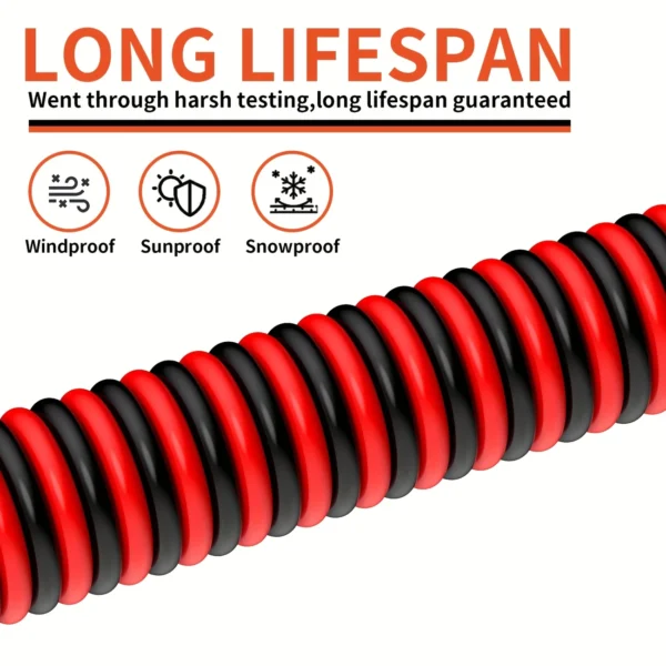 Flexible 2 Conductor Extension Cord  Red